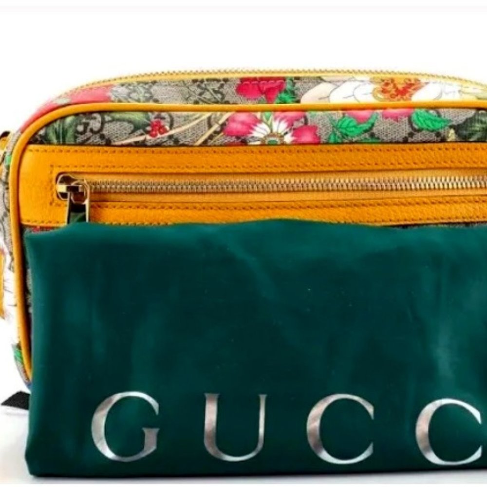 Gucci Ophidia Yellow Belt Bag
